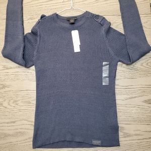 Calvin Klein Jeans Mens Ribbed Sweater L NWT